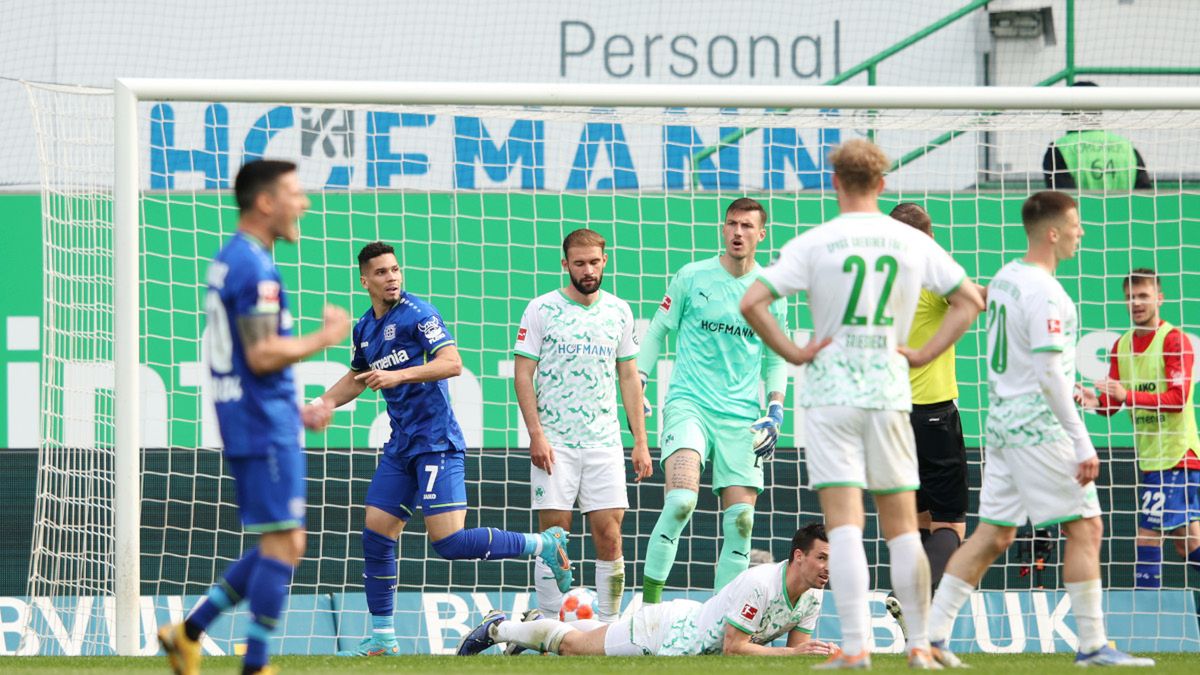 Getty Images / Na zdjęciu: mecz SpVgg Greuther Fürth - Bayer 04 Leverkusen