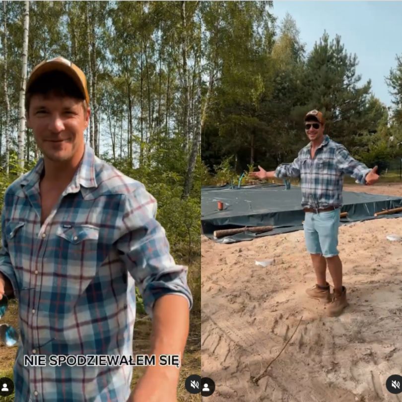 Mikołaj Roznerski pochwalił się budową domu