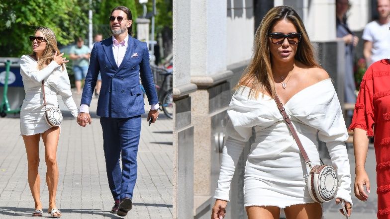 Małgorzata Rozenek zabiera na spacer Radosława Majdana i torebunie za ponad 4 tysiące złotych