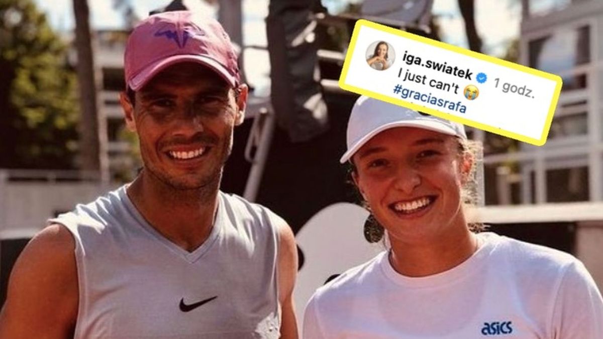 Instagram / iga.swiatek / Na zdjęciu: Rafael Nadal i Iga Świątek