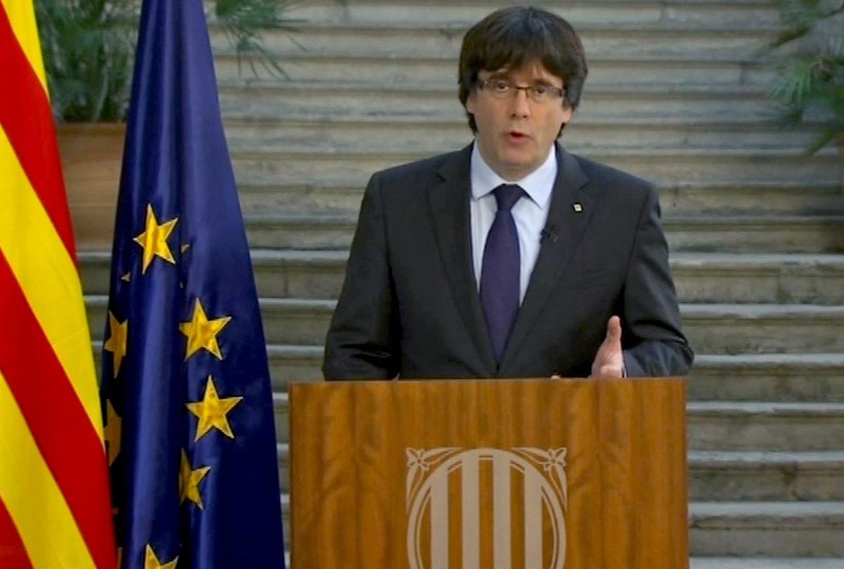 Co planuje b. szef rządu Katalonii w Brukseli? "Nie jestem tu. by prosić o azyl"