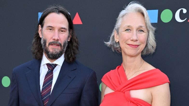 Keanu Reeves z partnerką na czerwonym dywanie 