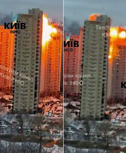 Ostrzał rakietowy trwa. Budynki w Kijowie płoną od rana