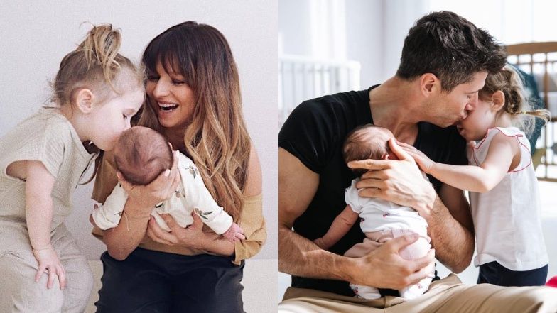 Anna i Robert Lewandowscy chwalą się rodzinnymi zdjęciami