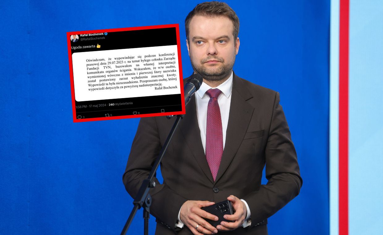 Bochenek musiał opublikować wpis. "Przepraszam"