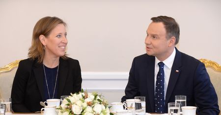 Andrzej Duda spotkał się z Susan Wojcicki, szefową YouTube