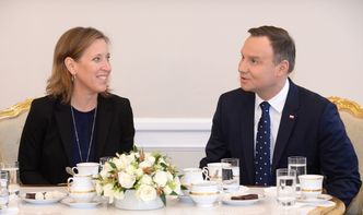 Andrzej Duda spotkał się z Susan Wojcicki, szefową YouTube