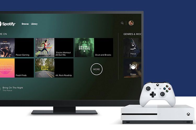 Spotify w wersji na Xboksa dostosowane do pada i z playlistami dla graczy
