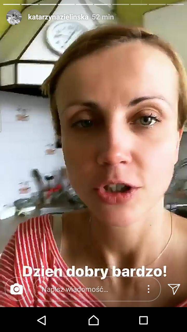 Katarzyna Zielińska bez makijażu