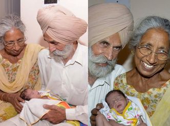 70-latka z Indii urodziła syna! Ojciec chłopca ma 79 lat...