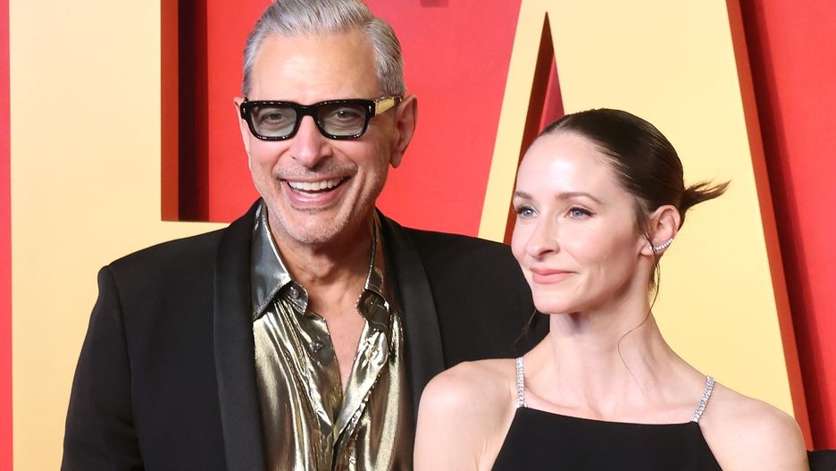 Jeff Goldblum z żoną na tegorocznym przyjęciu oscarowym