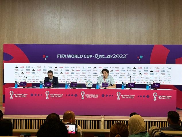 Guillermo Ochoa na konferencji prasowej