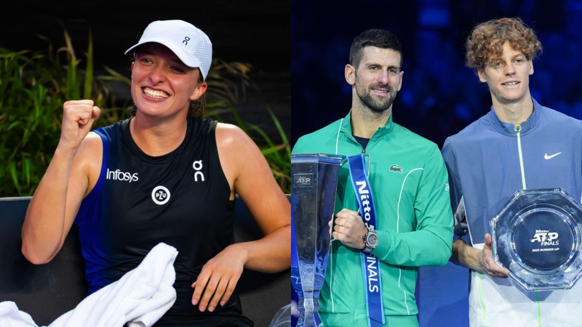 Zdjęcie okładkowe artykułu: Getty Images /  / Na zdjęciu: Iga Świątek oraz Novak Djoković i Jannik Sinner