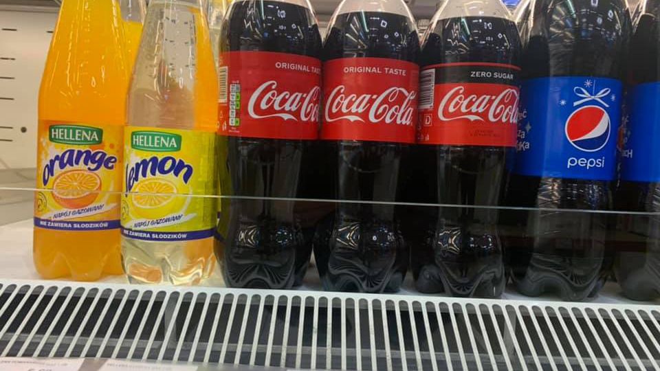 Cola, napoje, podatek cukrowy, opłata cukrowa, hellena, colian