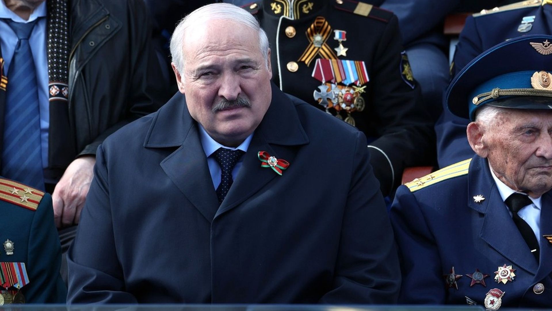 Alaksandr Łukaszenka na moskiewskich obchodach Dnia Zwycięstwa
