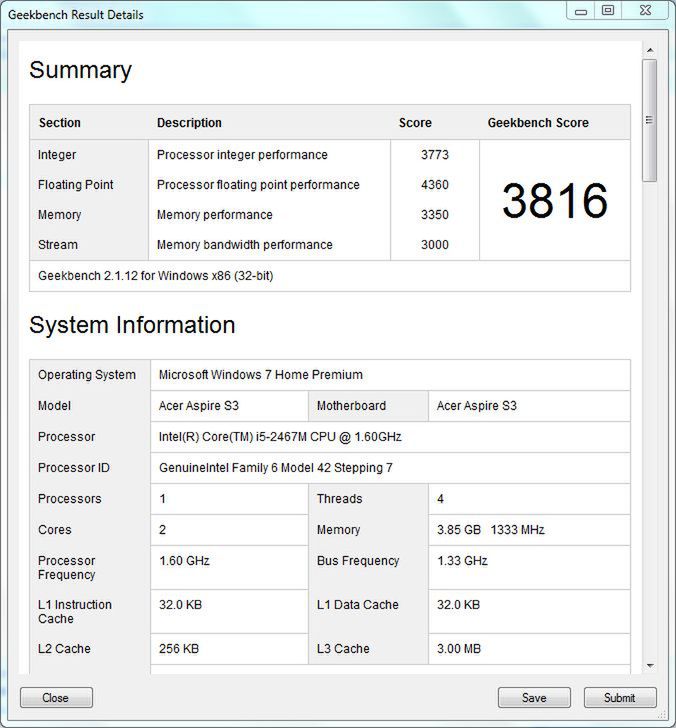 Acer Aspire S3 – test chudzielca z Tajwanu 22