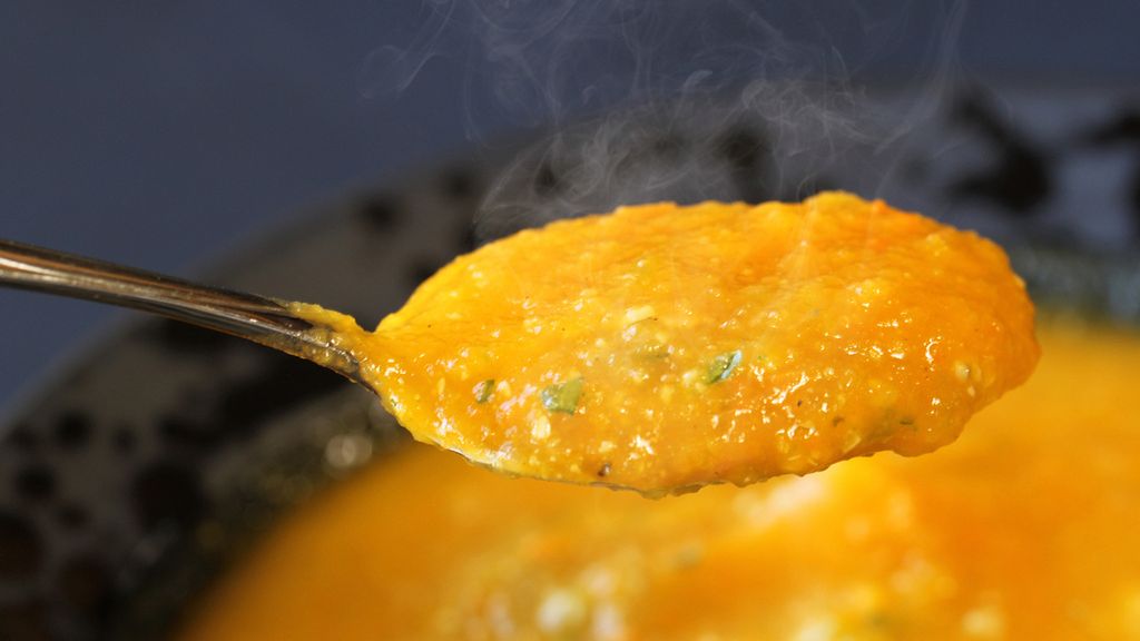 Gotowana mrożona dynia piżmowa bez dodatku soli