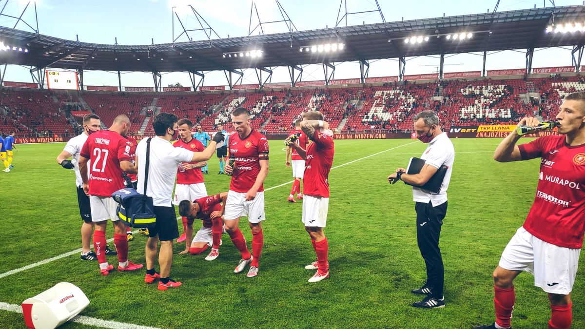 drużyna Widzewa Łódź