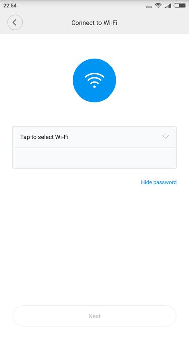 Wybierz domowe Wi-Fi i podaj hasło