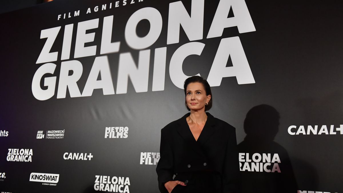 Warszawa, 20.09.2023. Aktorka Anita Sokołowska podczas premiery filmu "Zielona Granica" w reżyserii Agnieszki Holland, 20 bm. w Cinema City Sadyba w Warszawie. (mr) PAP/Piotr Nowak