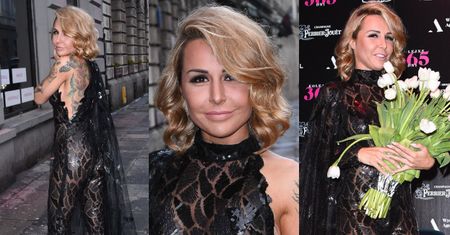 Wyzwolona Blanka Lipińska kusi odsłoniętym ramieniem na premierze nowego erotyka (FOTO)