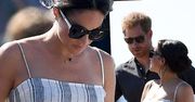 Odważna ciążowa stylizacja Meghan Markle przyprawi Elżbietę II o ból głowy. Takich rozcięć nie nosiła nawet przed ślubem!