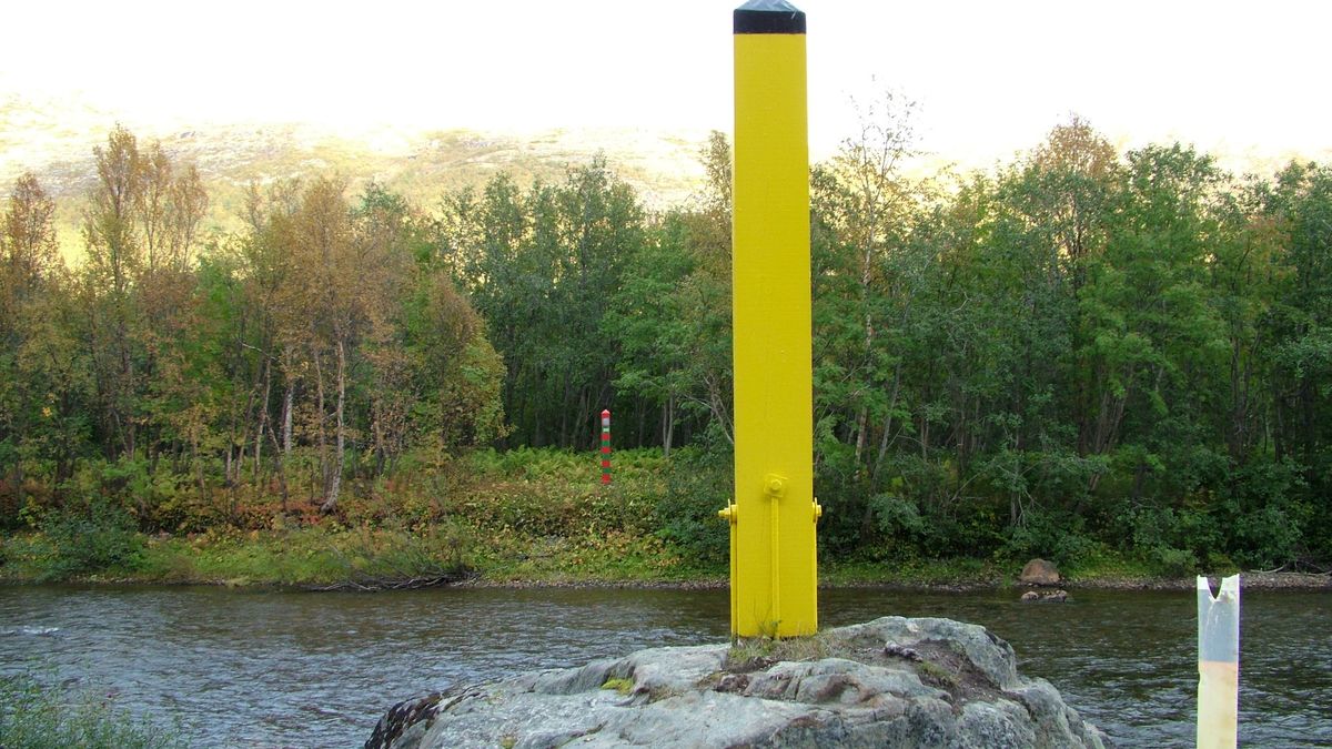 Granica norwesko-rosyjska na rzece Vorjema