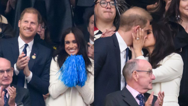 Zadowoleni  Harry i Meghan na ceremonii otwarcia Invictus Games
