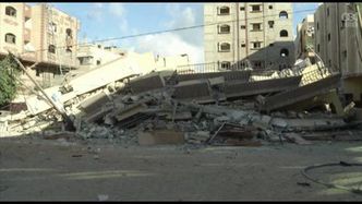 Trwa ostrzał Strefy Gazy przez Izrael; pociski zniszczyły w nocy pięciopiętrowy budynek