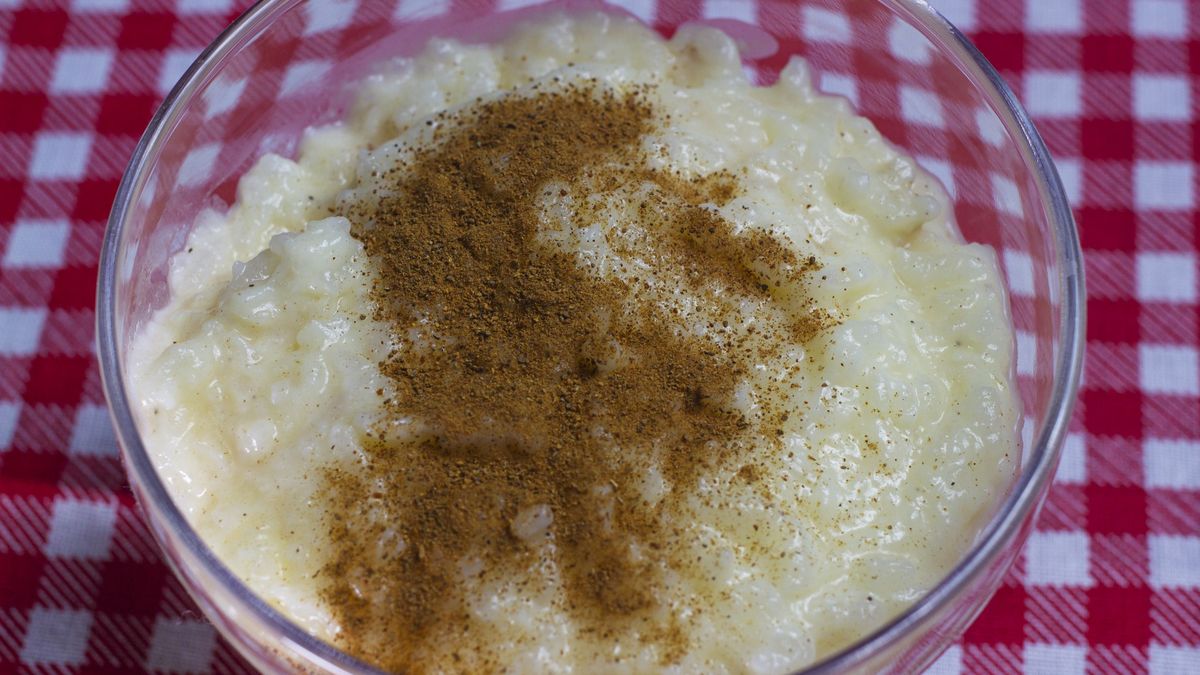 Ryż zapiekany z jabłkami