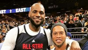 Lans Ronaldinho z gwiazdami NBA. Przywiózł im prezenty z Barcelony