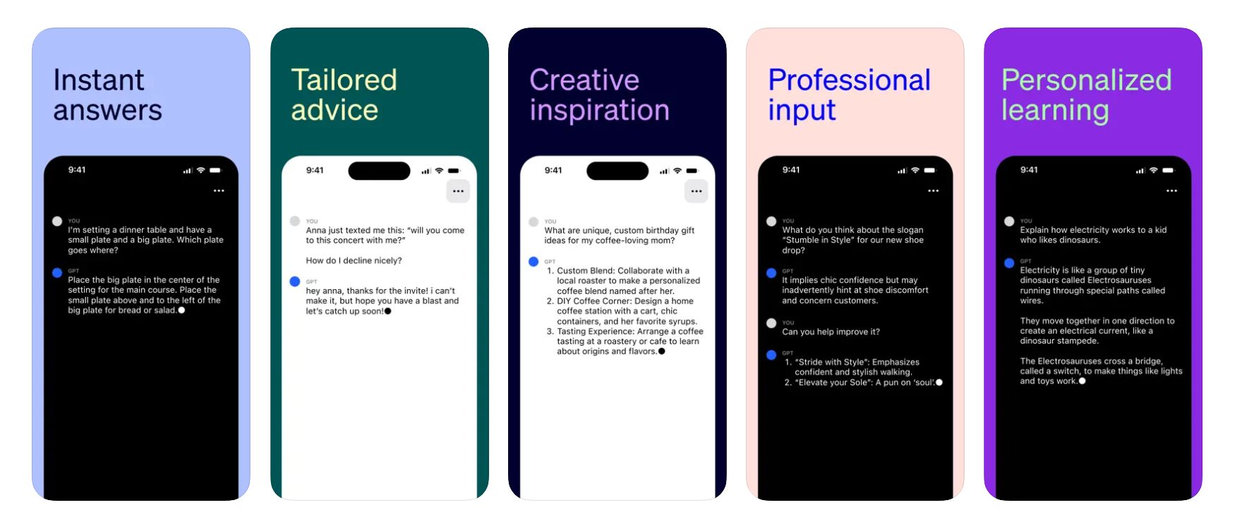 ChatGPT na iOS
