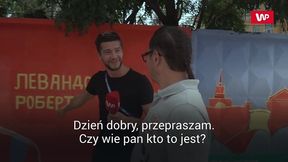 Mundial 2018. Mural Lewandowskiego w Wołgogradzie. Nie wszyscy rozpoznają Polaka