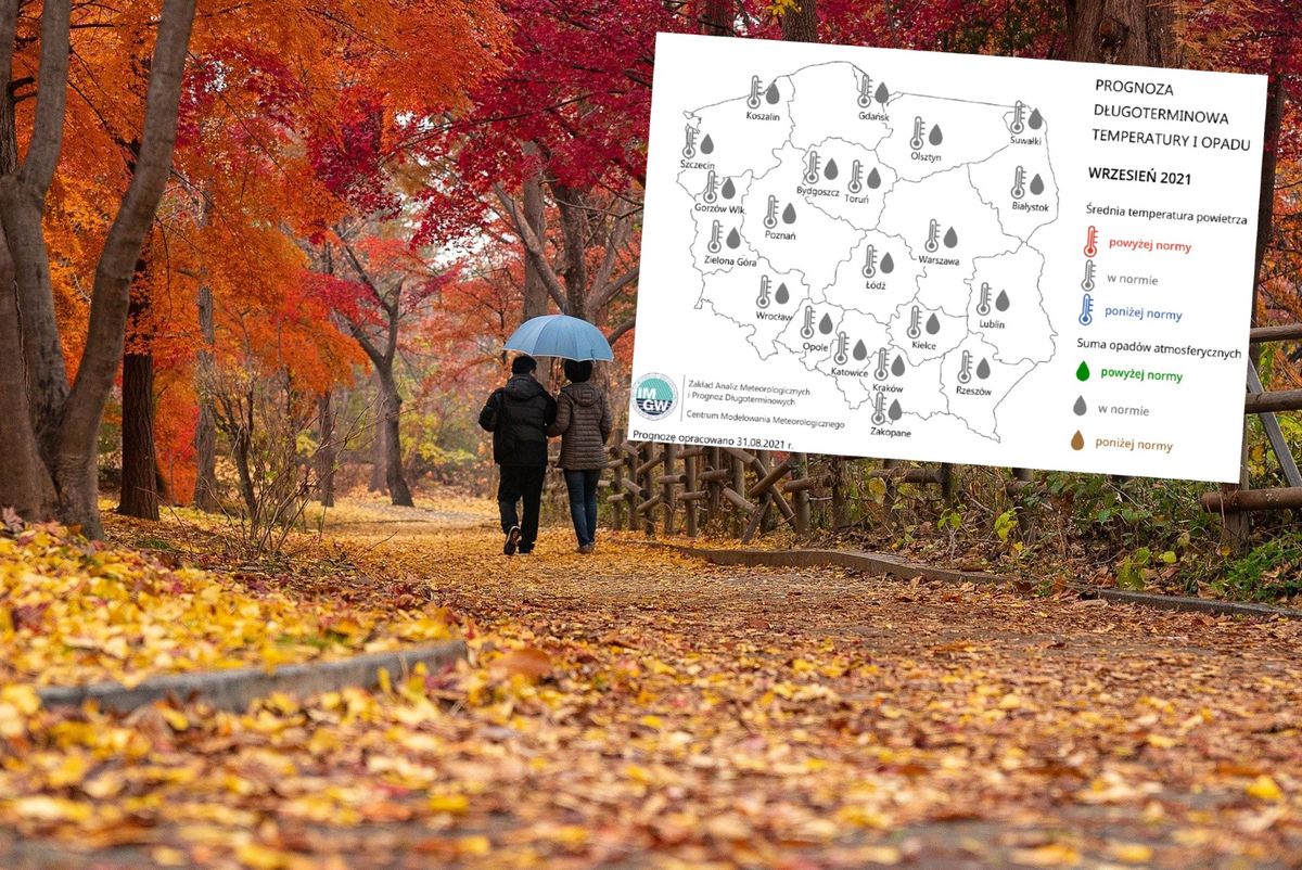 IMGW. Pogoda długoterminowa na wrzesień zapowiada się jesiennie 
