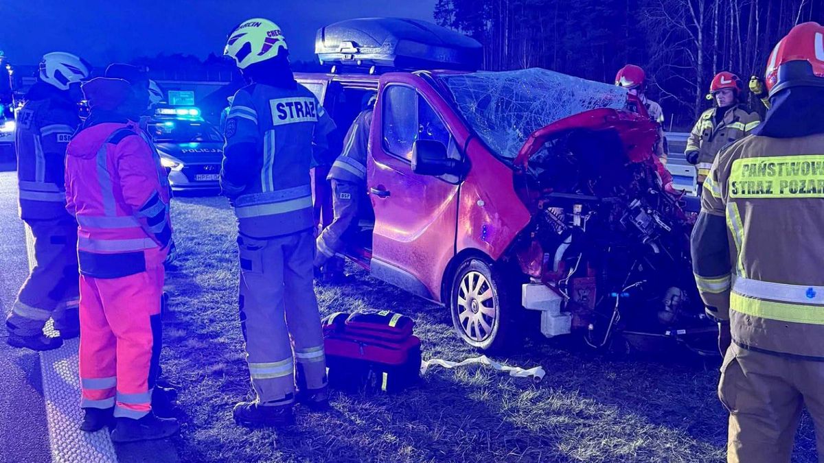 Facebook / OSP w Chechle / Poważny wypadek na S8