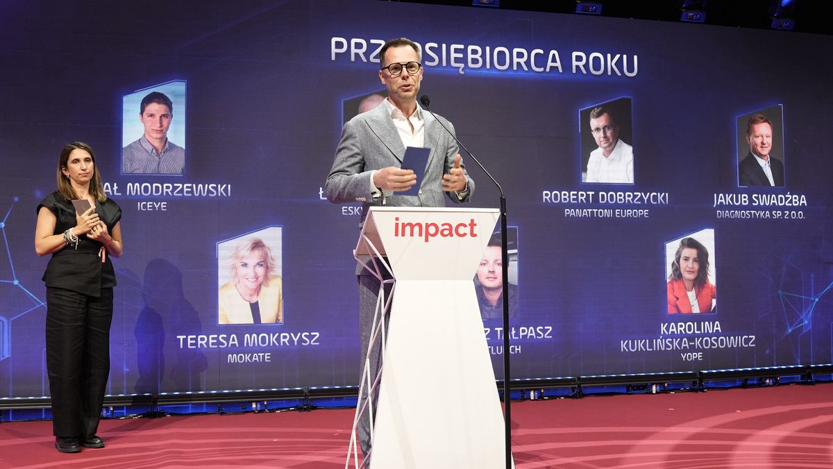 Prezes WP Jacek Świderski na gali Nagród Money.pl w 2025 r.