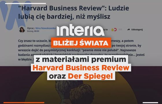 Interia współpracuje z Harvard Business Review i Der Spiegel