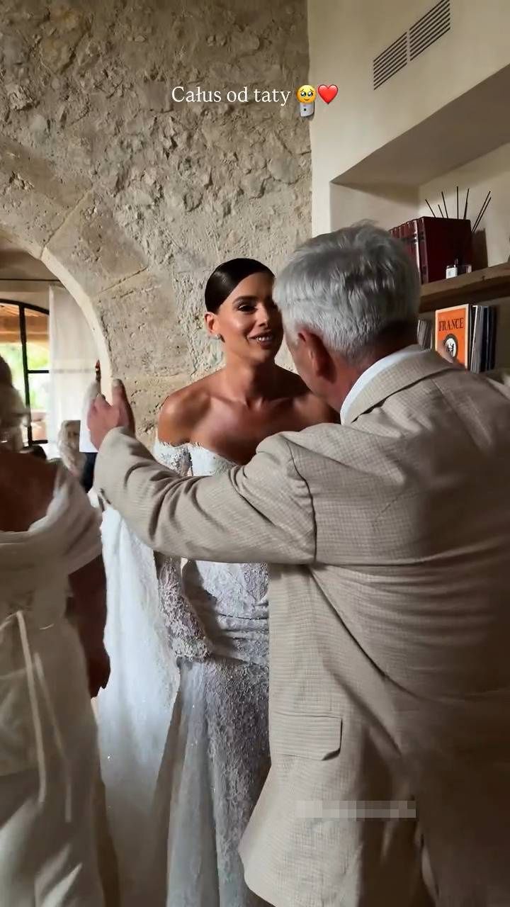 Klaudia Halejcio z tatą