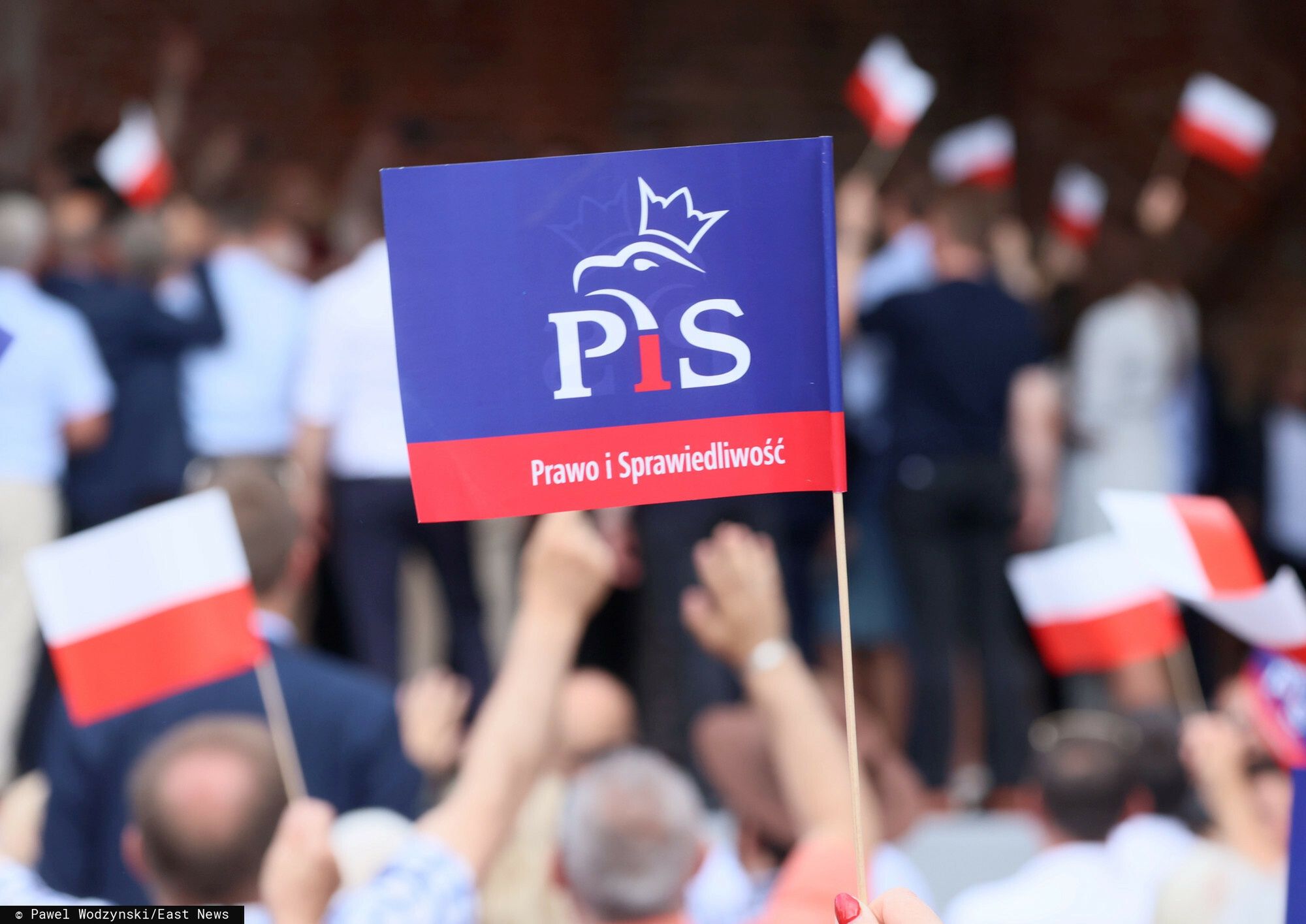 Flaga na Rodzinnym Pikniku PiS