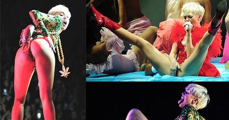 Miley włożyła do ust... MAJTKI FANKI!