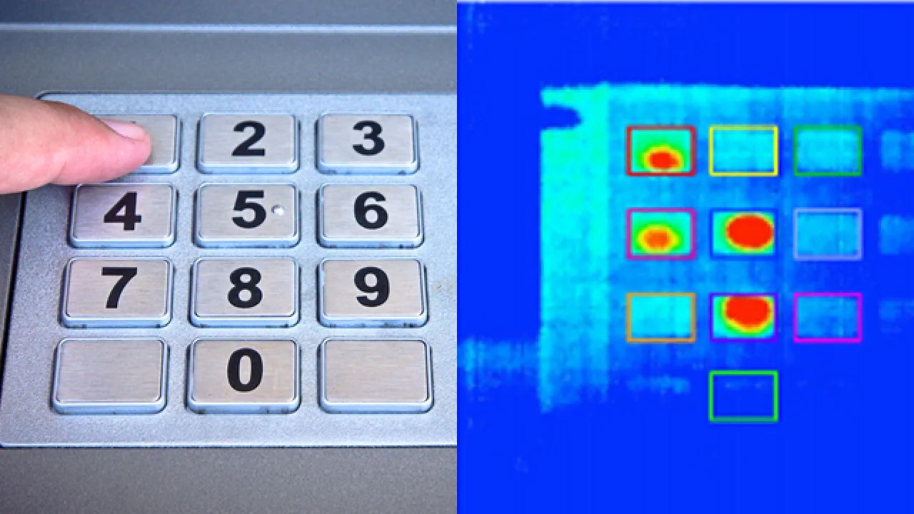 Kamera termowizyjna może wskazać hasło do bankomatu