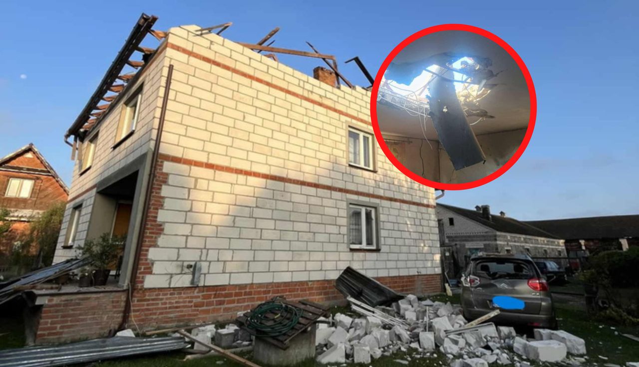 Szczątki drona zniszczyły dom. Tyle zebrano na zbiórce
