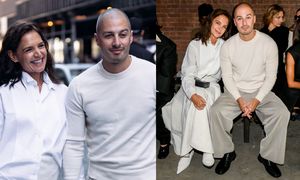 Promienna Katie Holmes bryluje na fashion weeku z MŁODSZYM o 10 LAT partnerem. Zakochani nie odstępowali siebie na krok (ZDJĘCIA)
