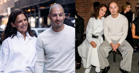 Promienna Katie Holmes bryluje na fashion weeku z MŁODSZYM o 10 LAT partnerem. Zakochani nie odstępowali siebie na krok (ZDJĘCIA)