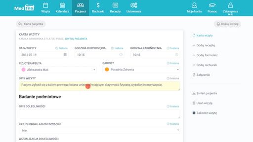 e-Recepty. Elektroniczna dokumentacja medyczna Medfile
