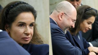 Marta Kaczyńska na zaprzysiężeniu Karola Nawrockiego. Rozmową zabawiał ją polityk PiS