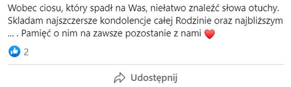 Przygnębiający widok na profilu taty Mateusza Murańskiego