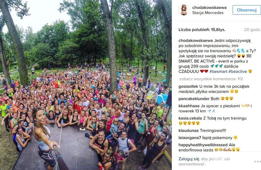 Niedzielny trening z Ewą Chodakowską