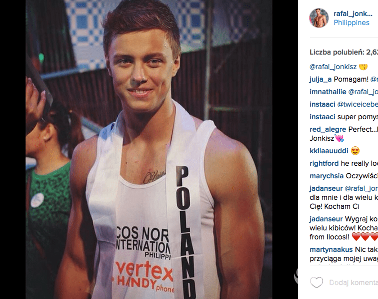 Rafał Jonkisz na Instagramie - Mister Polski 2015