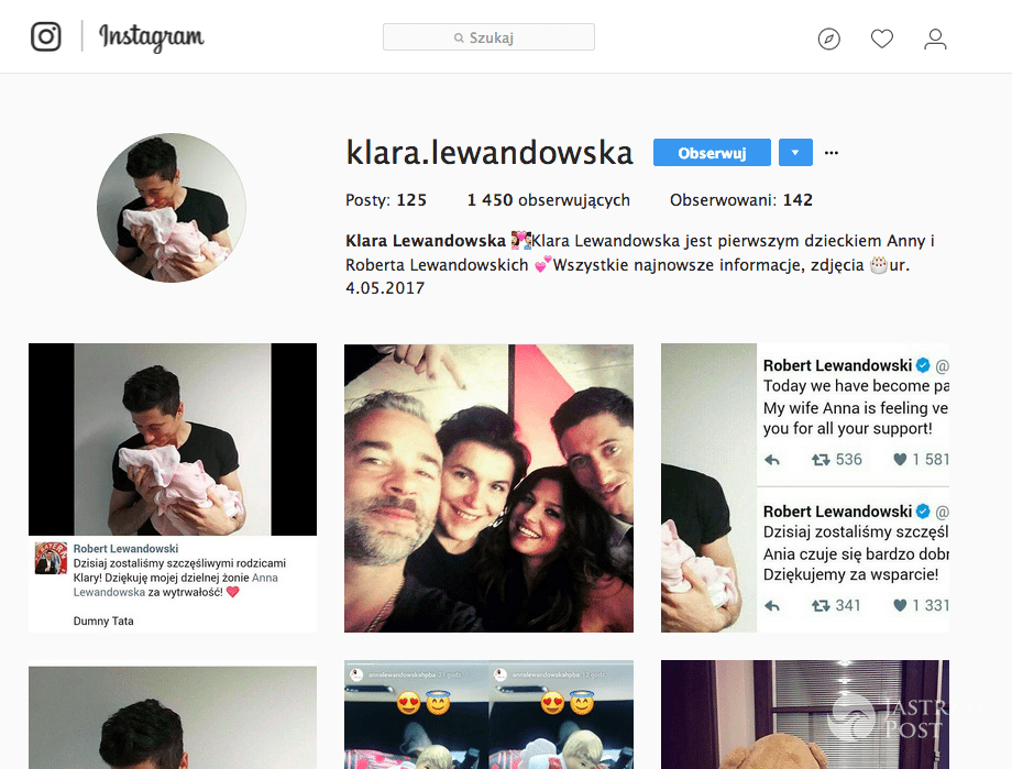 Klara Lewandowska - Instagram
